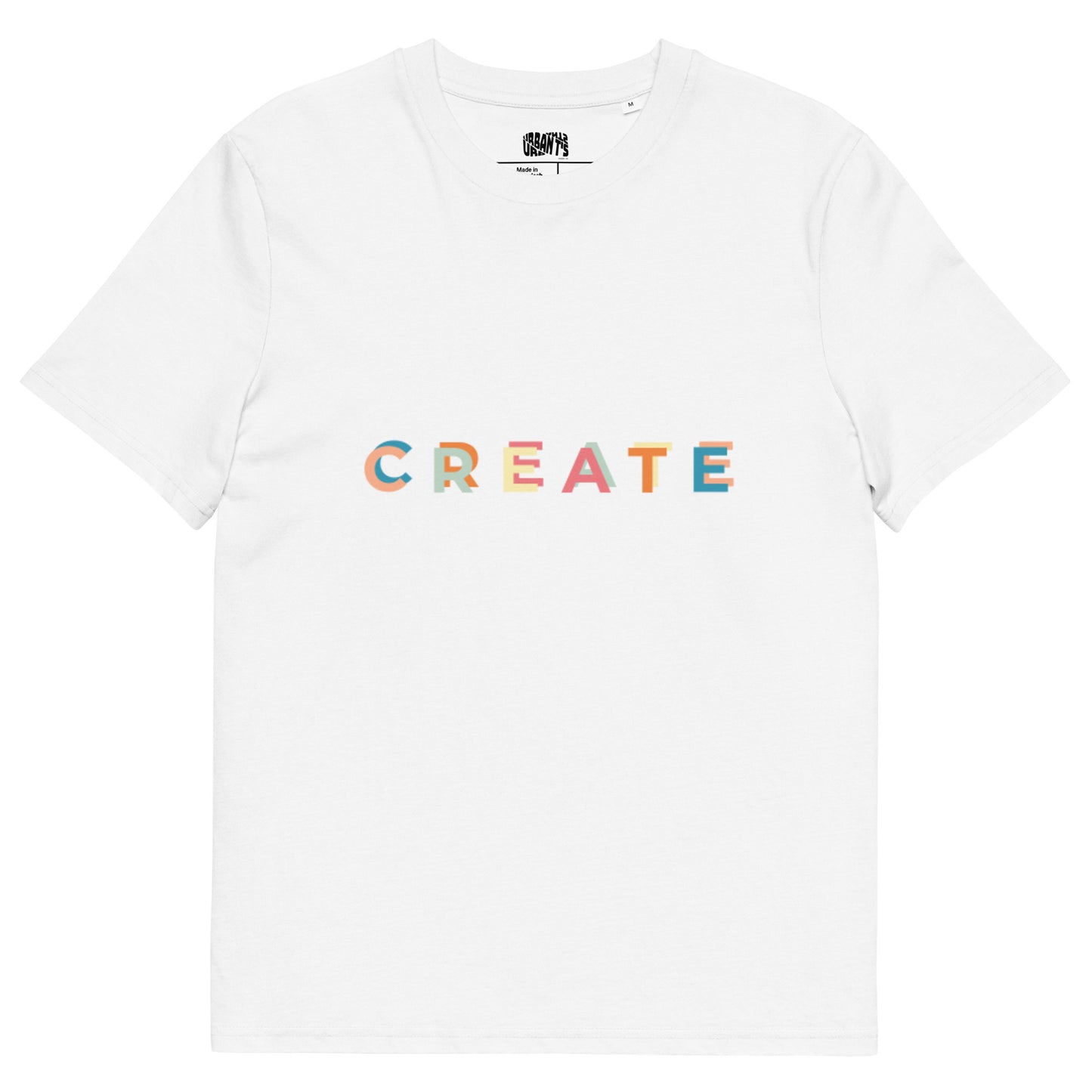 Organic cotton t-shirt CREATE, gift for boyfriend, gift for girlfriend - Urbants