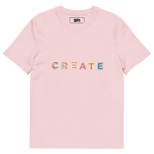Organic cotton t-shirt CREATE, gift for boyfriend, gift for girlfriend - Urbants
