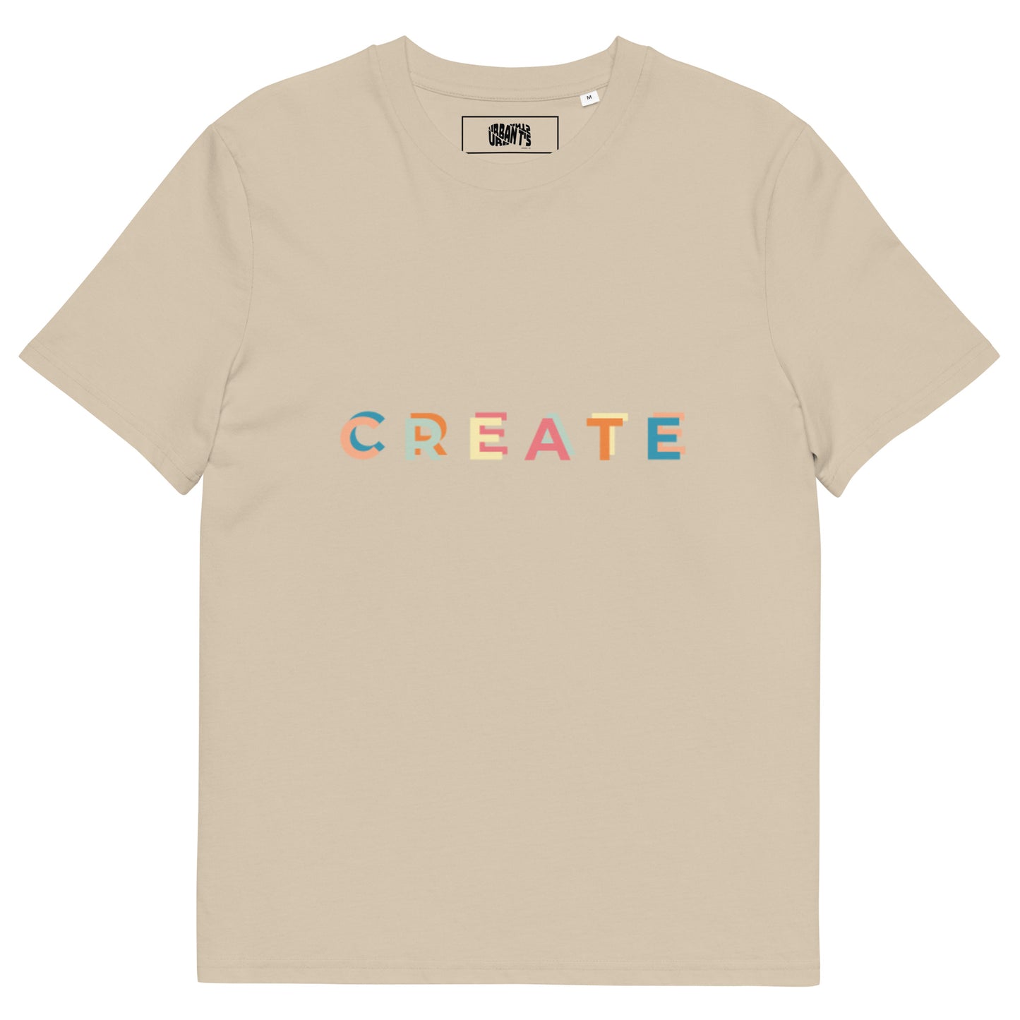 Organic cotton t-shirt CREATE, gift for boyfriend, gift for girlfriend - Urbants