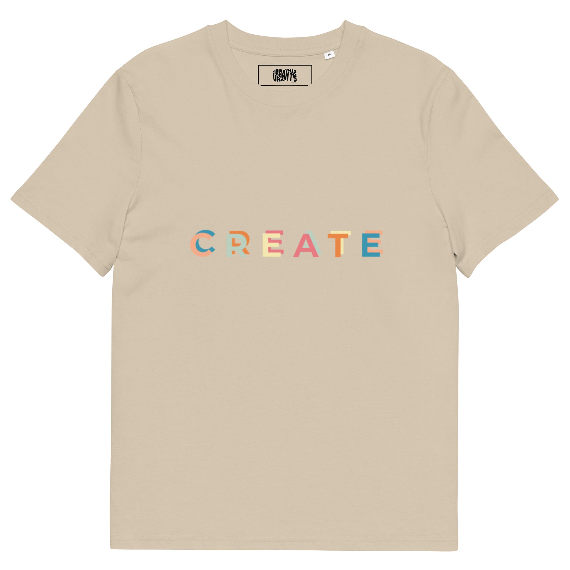 Organic cotton t-shirt CREATE, gift for boyfriend, gift for girlfriend - Urbants