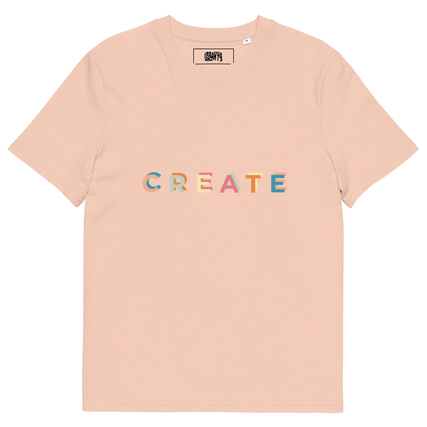 Organic cotton t-shirt CREATE, gift for boyfriend, gift for girlfriend - Urbants