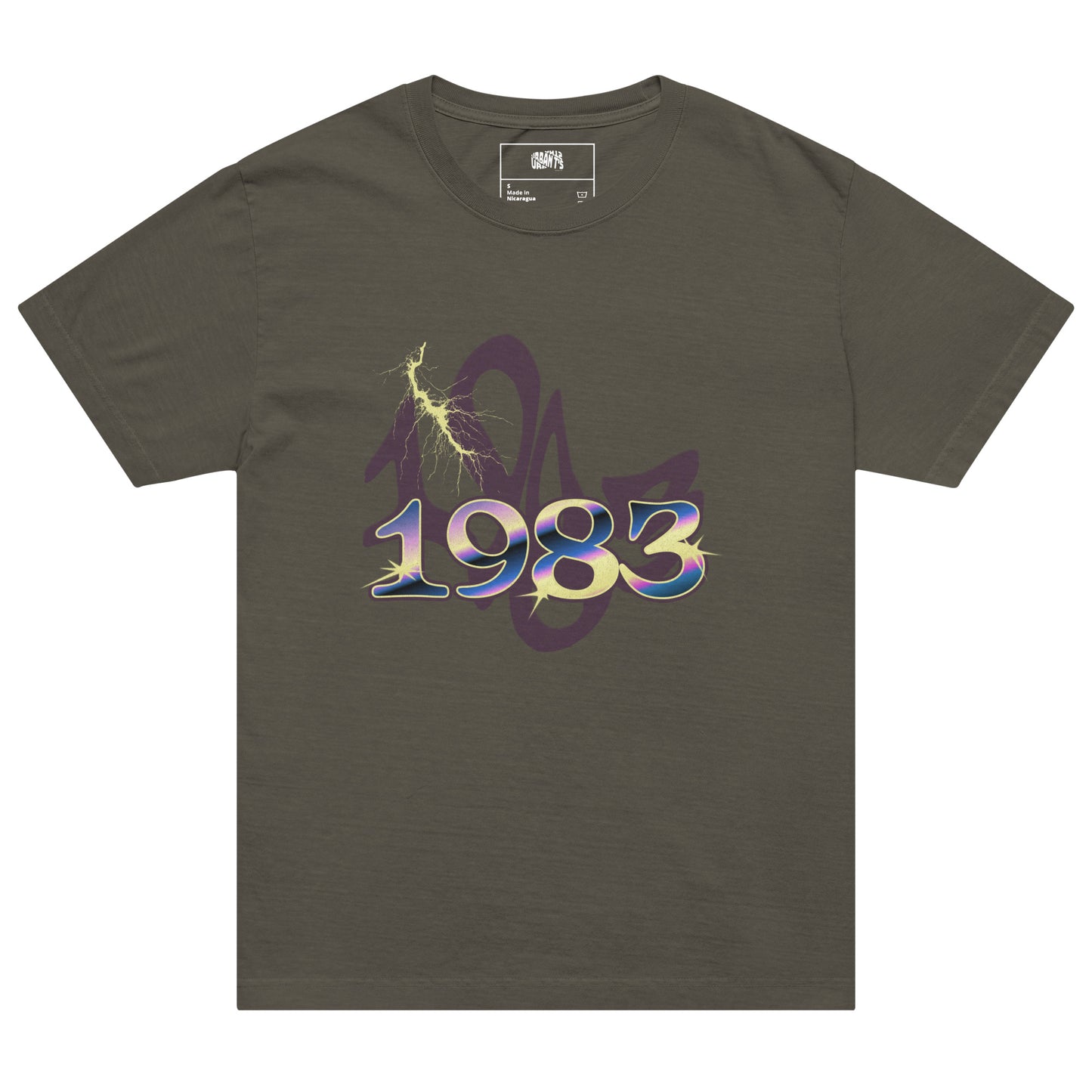 1983 oversized t-shirt, retro nostalgia - Urbants